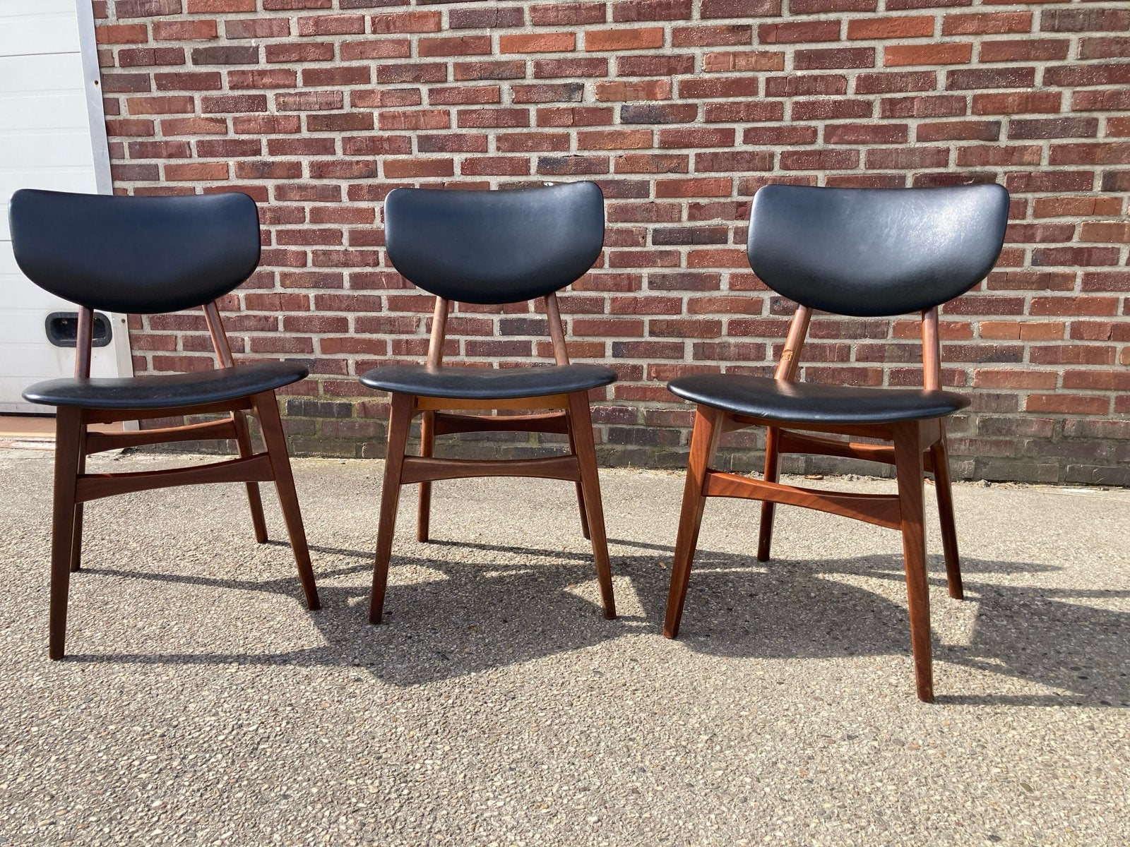 Vintage Teak Deens Design stoelen jaren 60, Ophalen