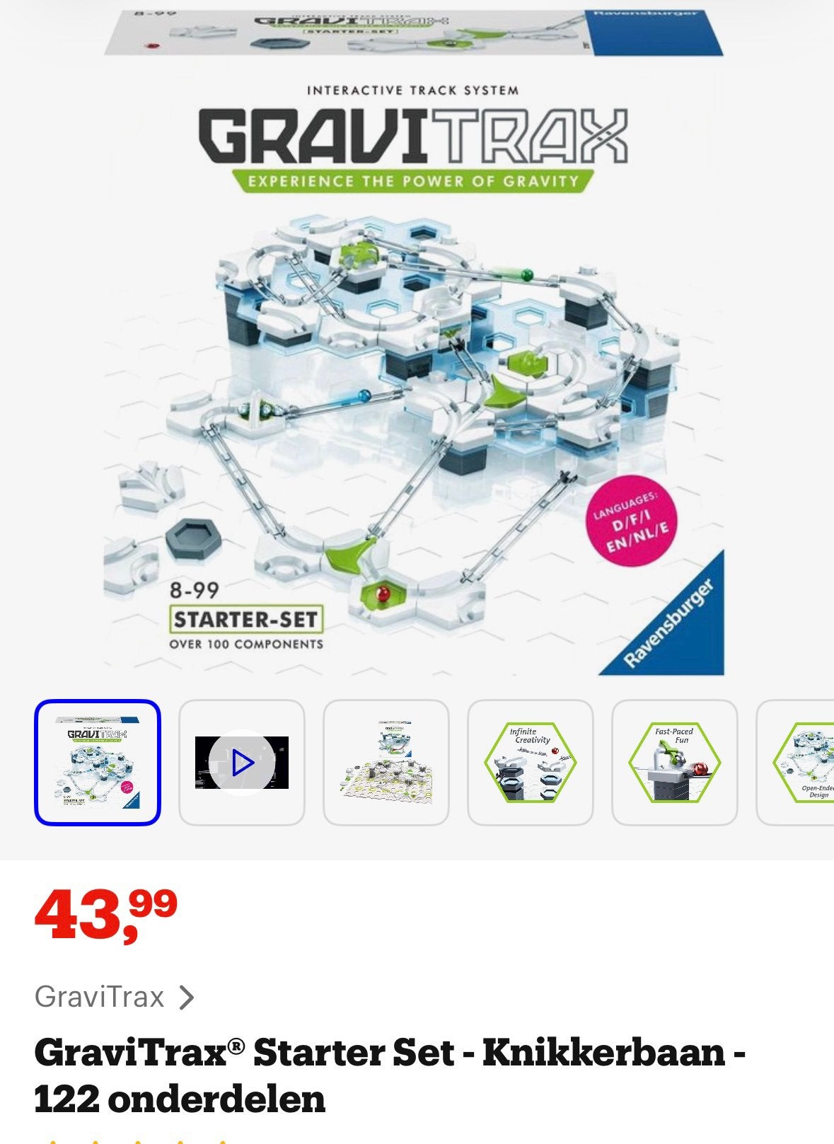 Gravitrax: startersset+uitbreid.set+10 extra uitbreidingen, Ophalen, Zo goed als nieuw