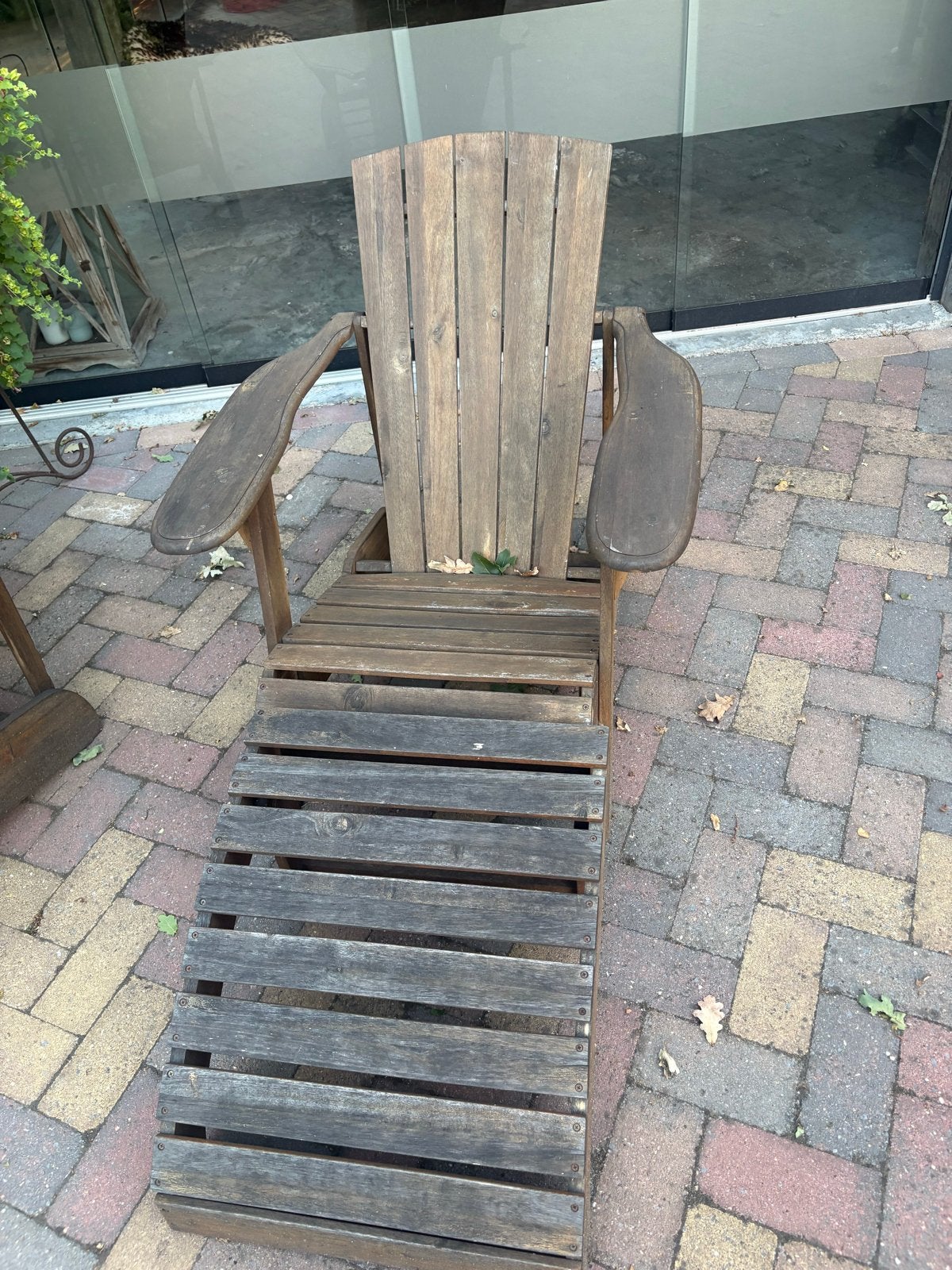 Houten Canadian Bear Chair met voetenbankje, Ophalen, Gebruikt, Hout