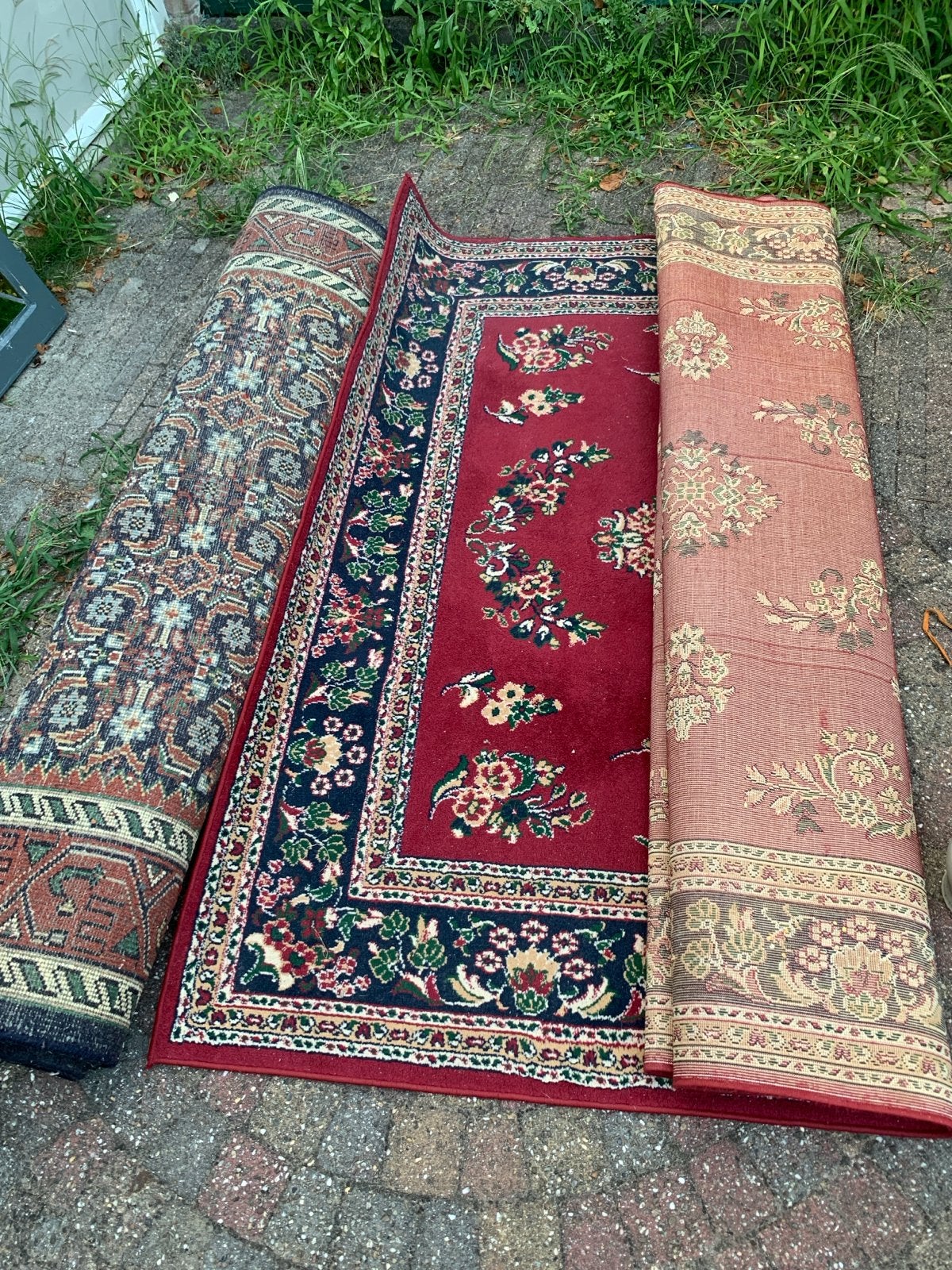 tapijt persian 3 Vintage Kaukas en Indiase Wollen Tapijten, Ophalen, Gebruikt, 50 tot 100 cm, 150 tot 200 cm
