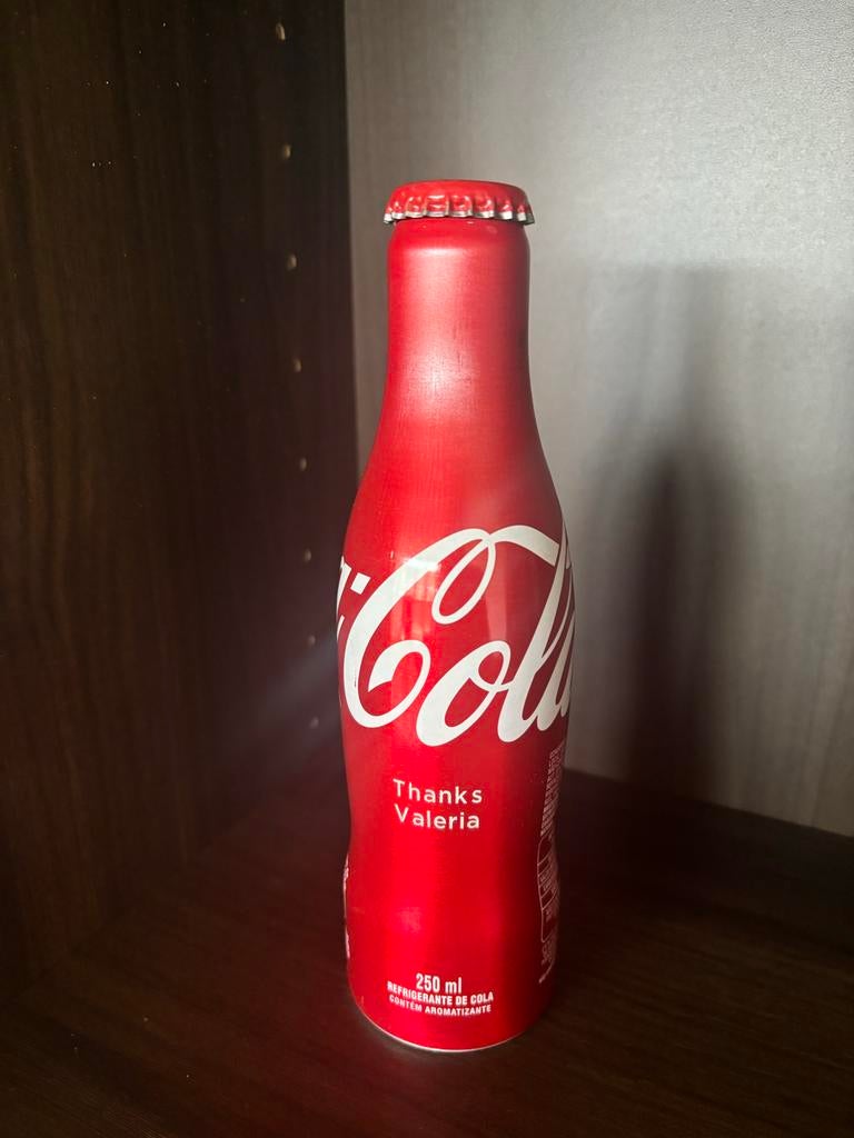 Coca Cola flesje Thanks Valeria Brazilie, Ophalen of Verzenden, Zo goed als nieuw, Verpakking