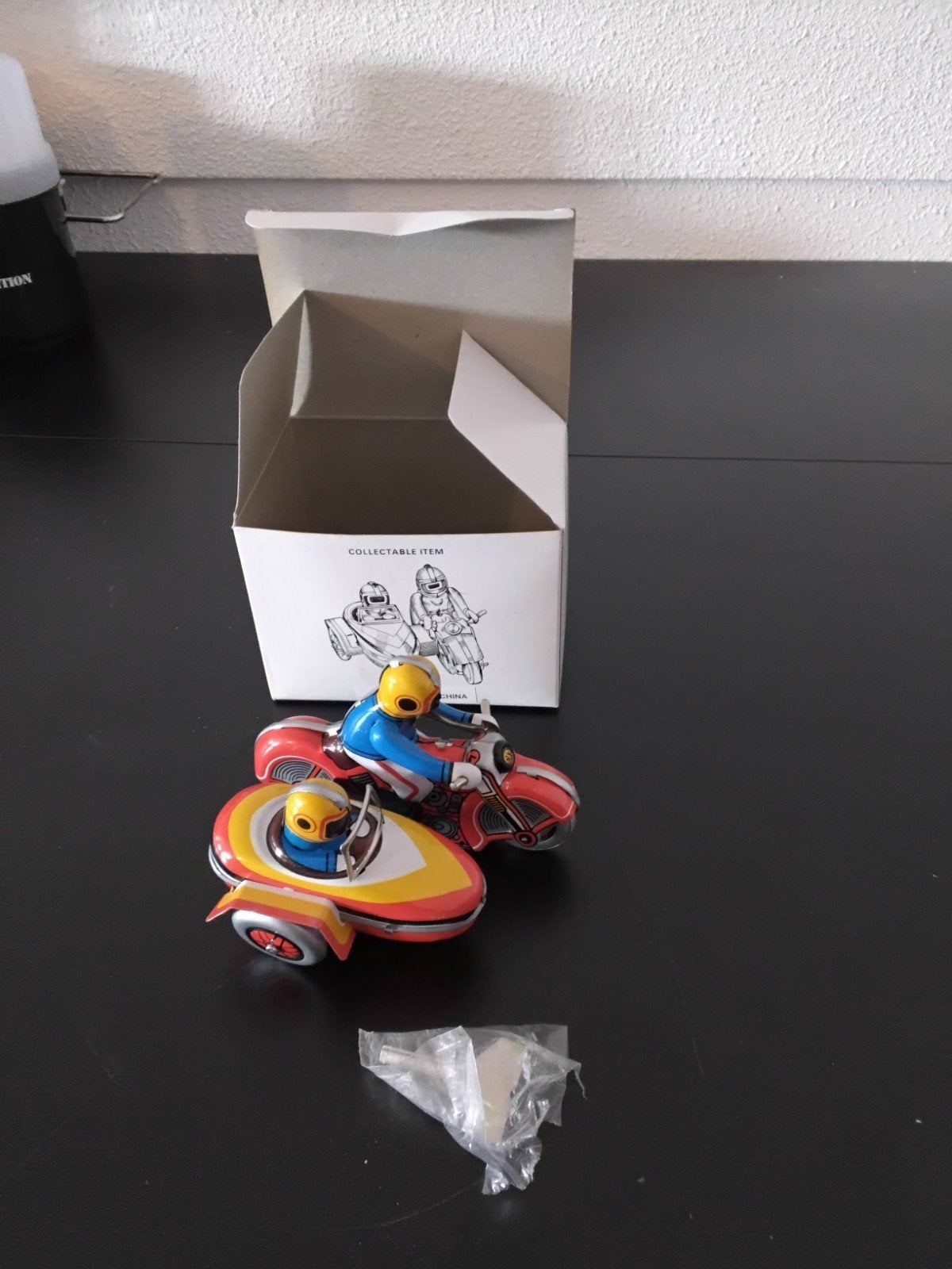 BLIKKEN MOTOR MET ZIJSPAN, Ophalen of Verzenden, Gebruikt