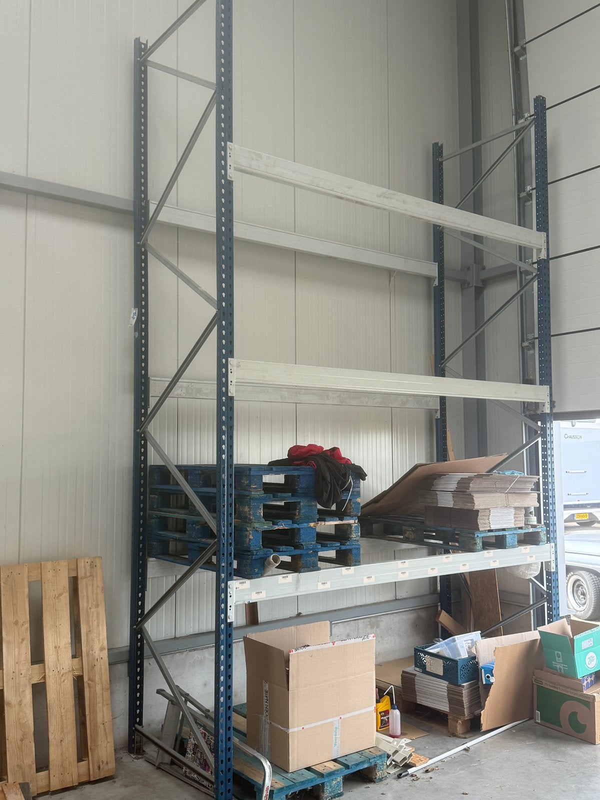 Stevige magazijnstelling (H 4500 x B 2850 x D 1100cm), Ophalen
