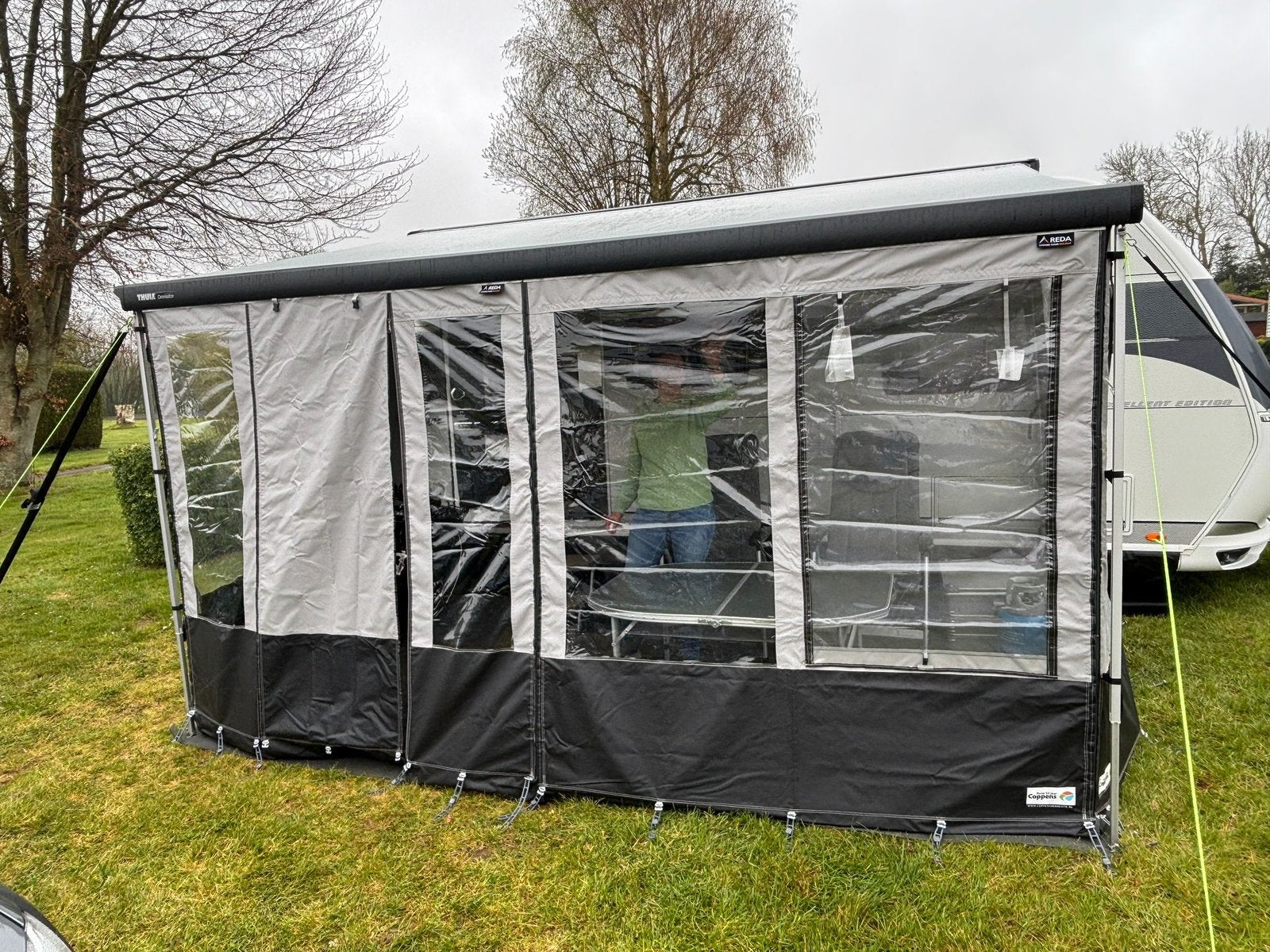 Luifeltent Thule Omnistor 6200/6300, Caravans en Kamperen, Ophalen, Zo goed als nieuw, Vinyl, Reda