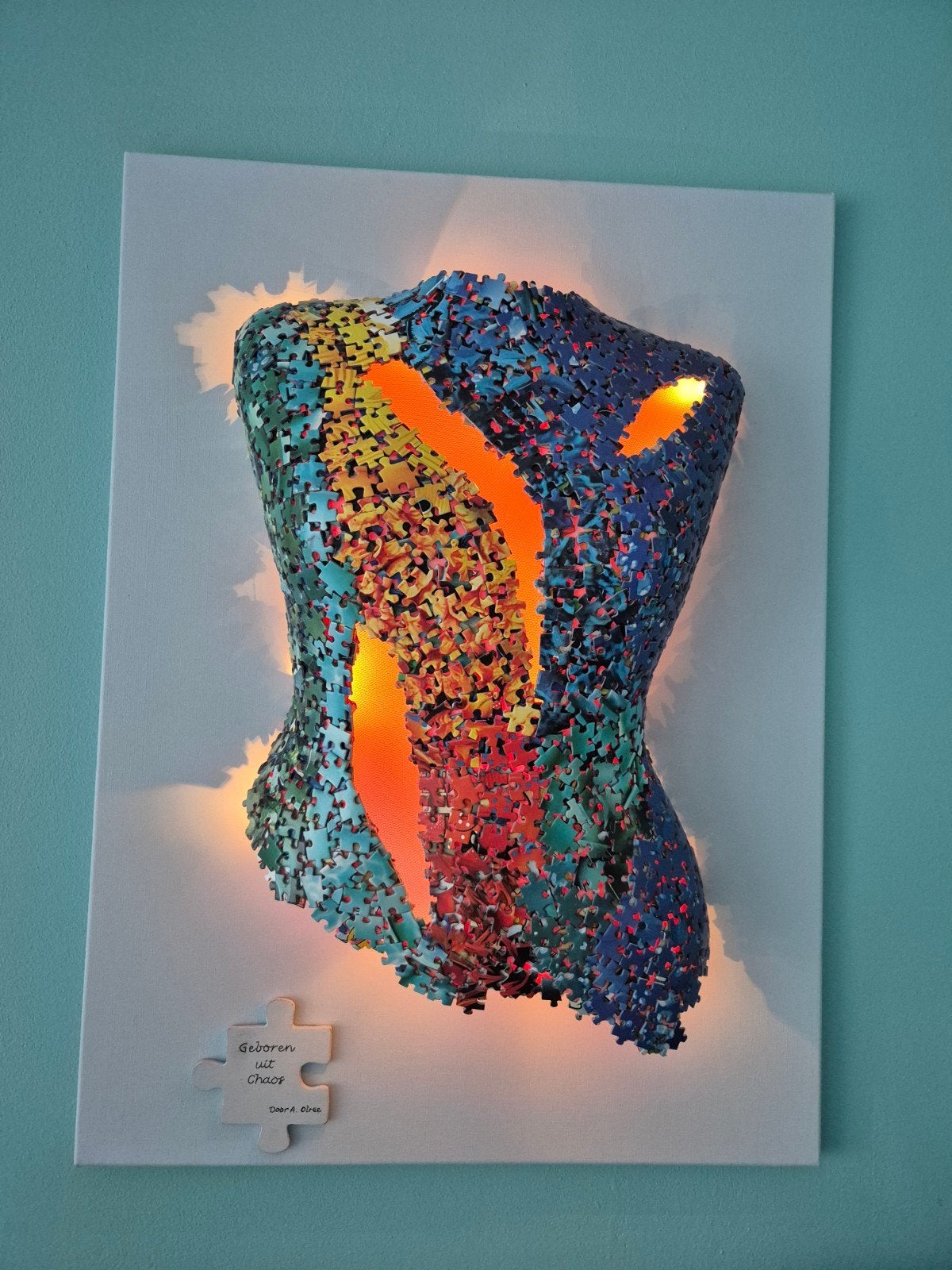 Uniek 3D Kunstwerk "Geboren uit Chaos", Ophalen