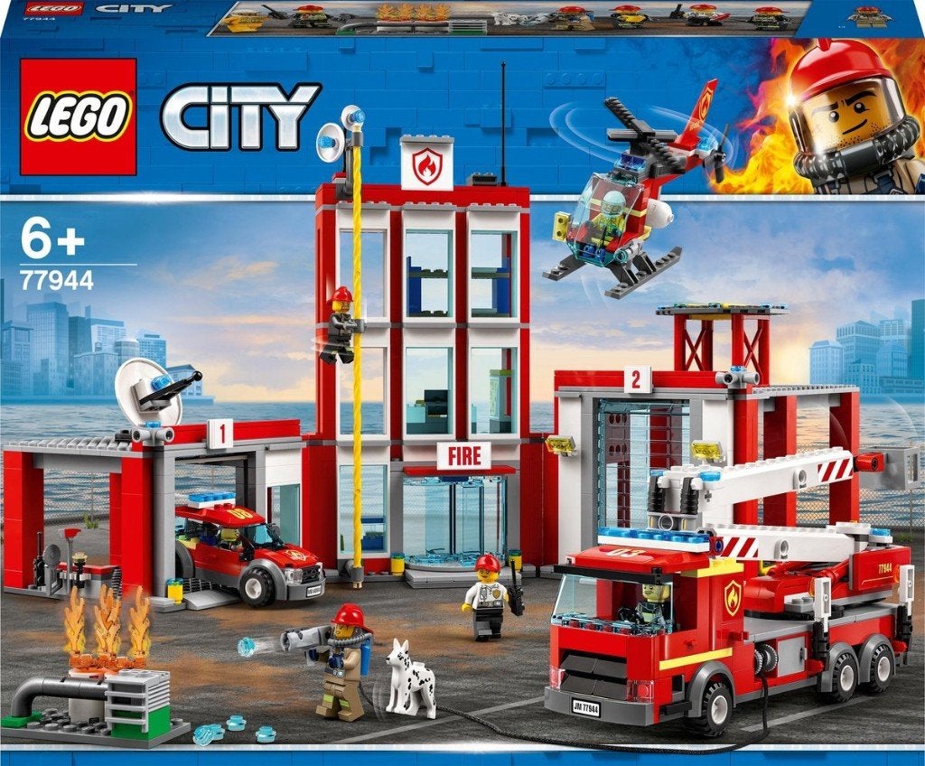 LEGO CITY Brandweerkazerne - 77944, Kinderen en Baby's, Speelgoed | Duplo en Lego, Ophalen, City, Nieuw, Complete set