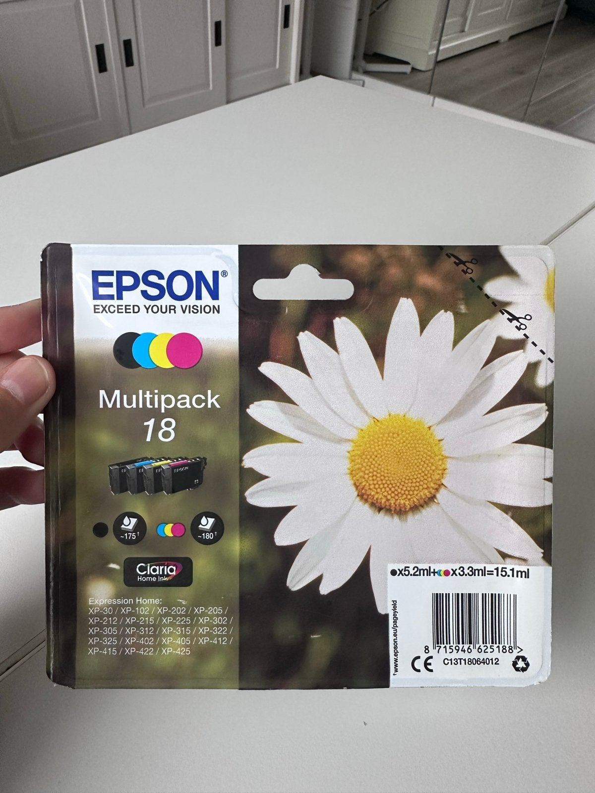 Epson Multipack 18 + losse inktcartridges - Nieuw, Ophalen of Verzenden, Nieuw, Cartridge