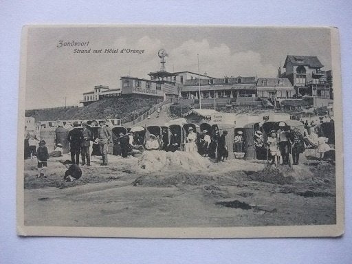 P278 Zandvoort - Strand met Hotel d'Orange - 1908, Verzenden, Voor 1920, Gelopen, Noord-Holland