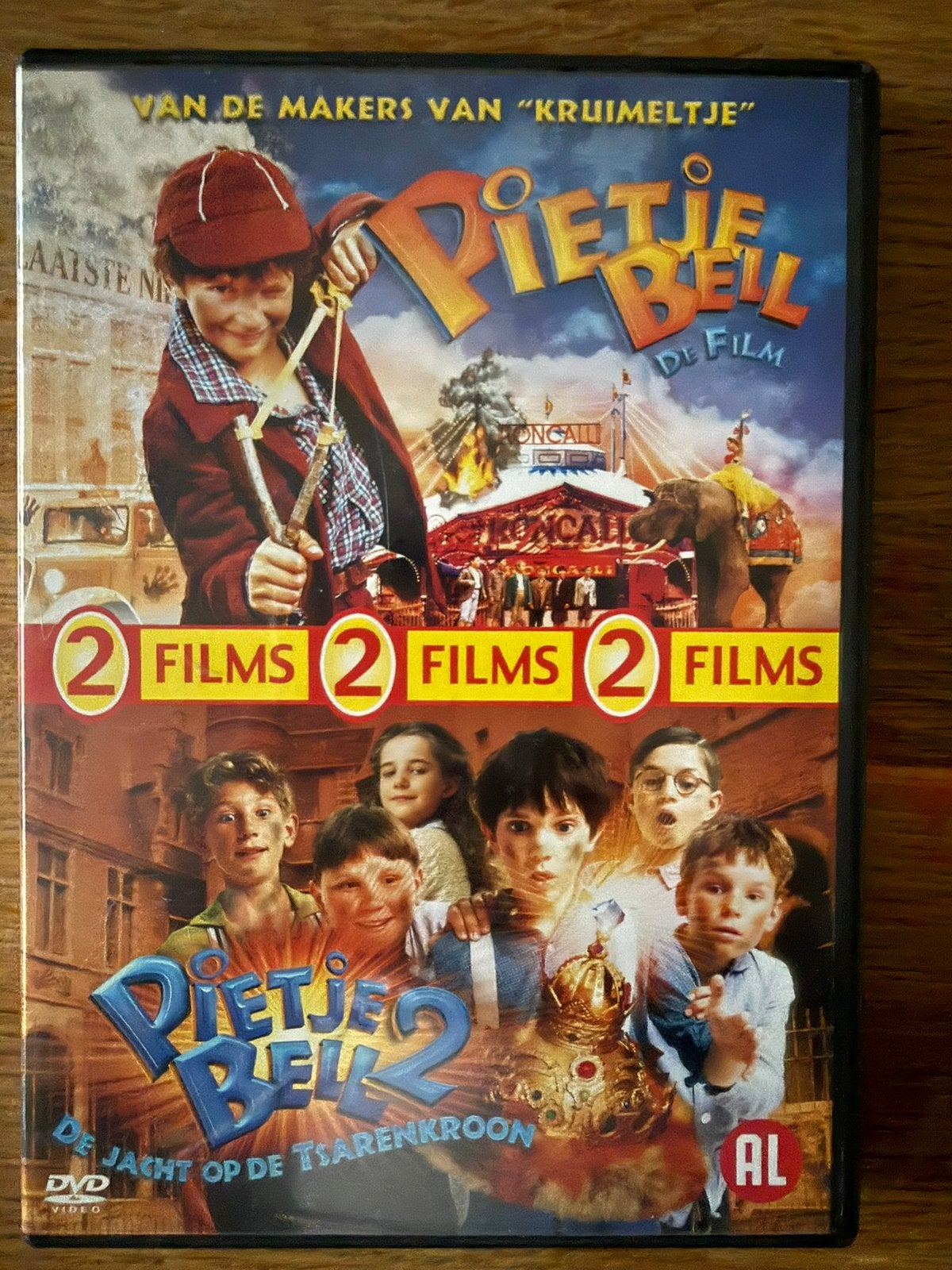 Pietje bel 1 & 2 dvd, Alle leeftijden, Ophalen of Verzenden, Zo goed als nieuw
