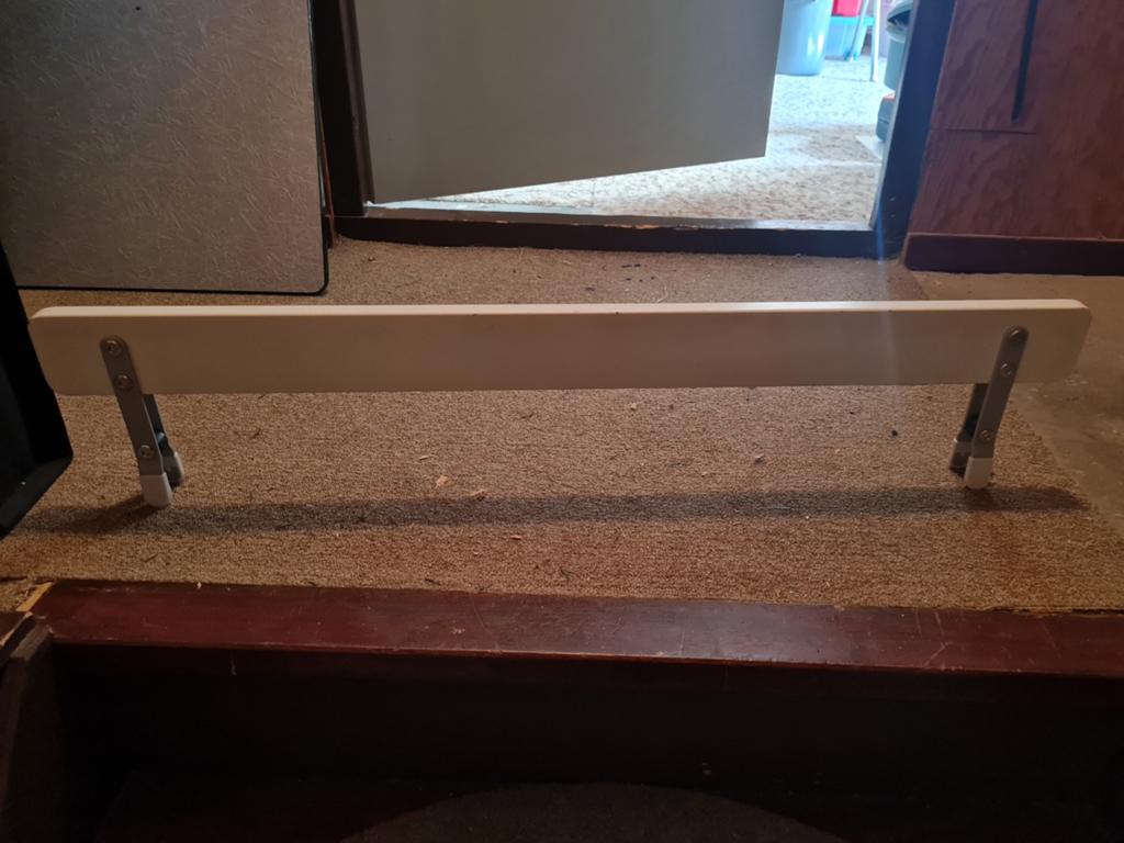 Wit veiligheidshekje voor het bed, Kinderen en Baby's, Traphekjes, Overige materialen, Gebruikt, Overige typen, Ophalen of Verzenden