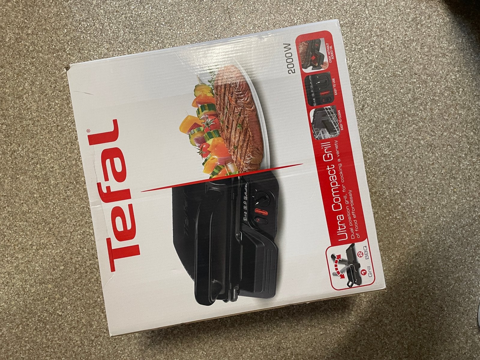 Tefal Ultra Compact Grill, Ophalen, Nieuw