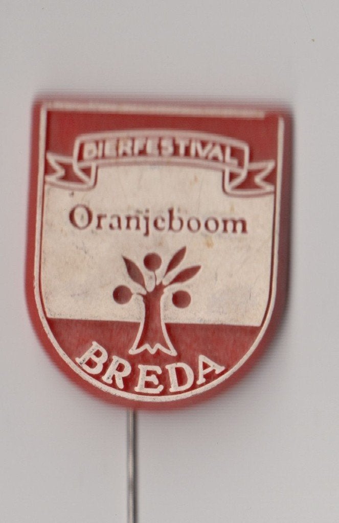 Breda Bierfestival Bier Oranjeboom speldje, Gebruikt, Niet vindbaar, Niet vindbaar, Speldje of Pin