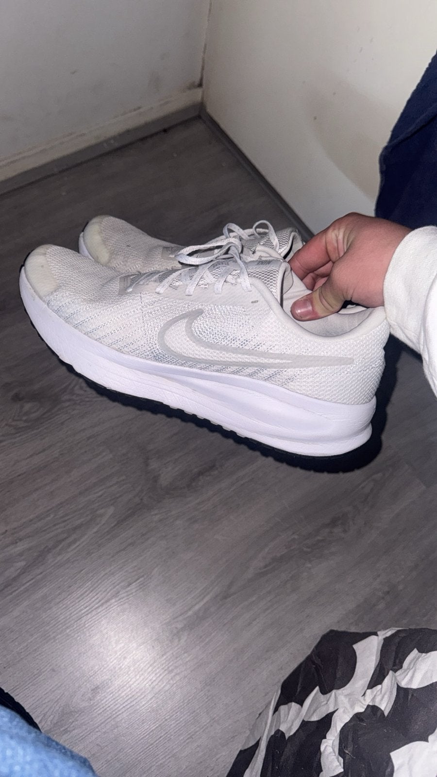 Nike Run Defy hardloopschoenen maat 47, Ophalen, Zo goed als nieuw, Wit, Sportschoenen