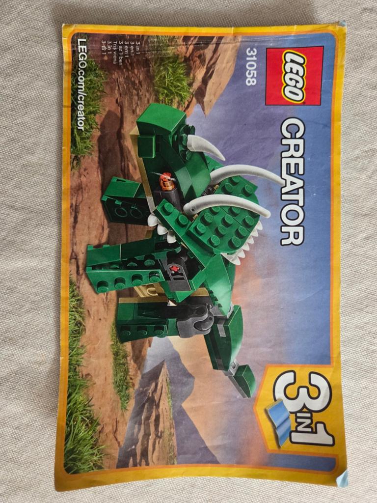 Lego creator 31058 dinosaurus, Ophalen of Verzenden, Zo goed als nieuw