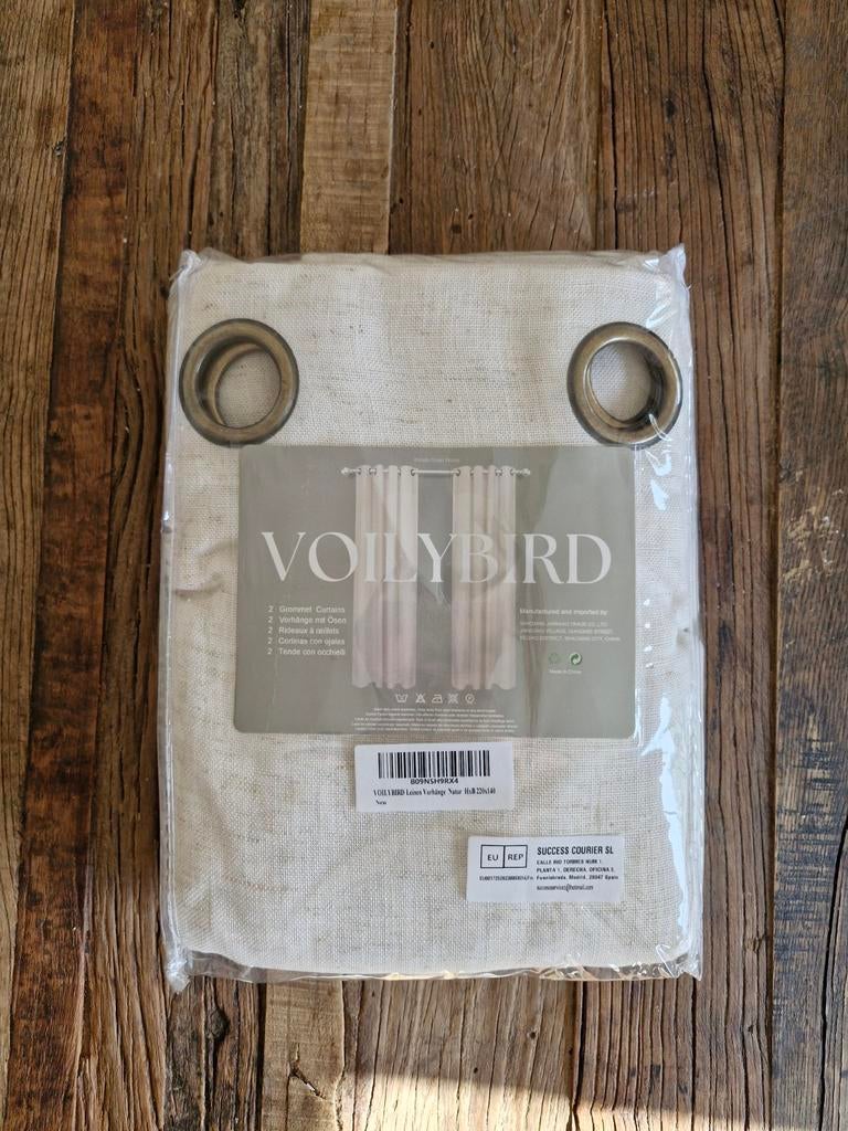 VOILYBIRD Gordijn 'Natuurlijk' 220x140 (hxb) - 2 stuks, Verzenden