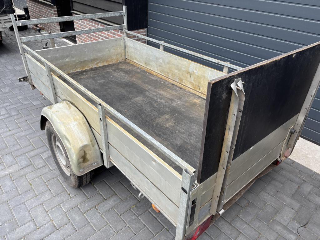 Anssems enkelasser aanhanger aanhangwagen geremd, Gebruikt