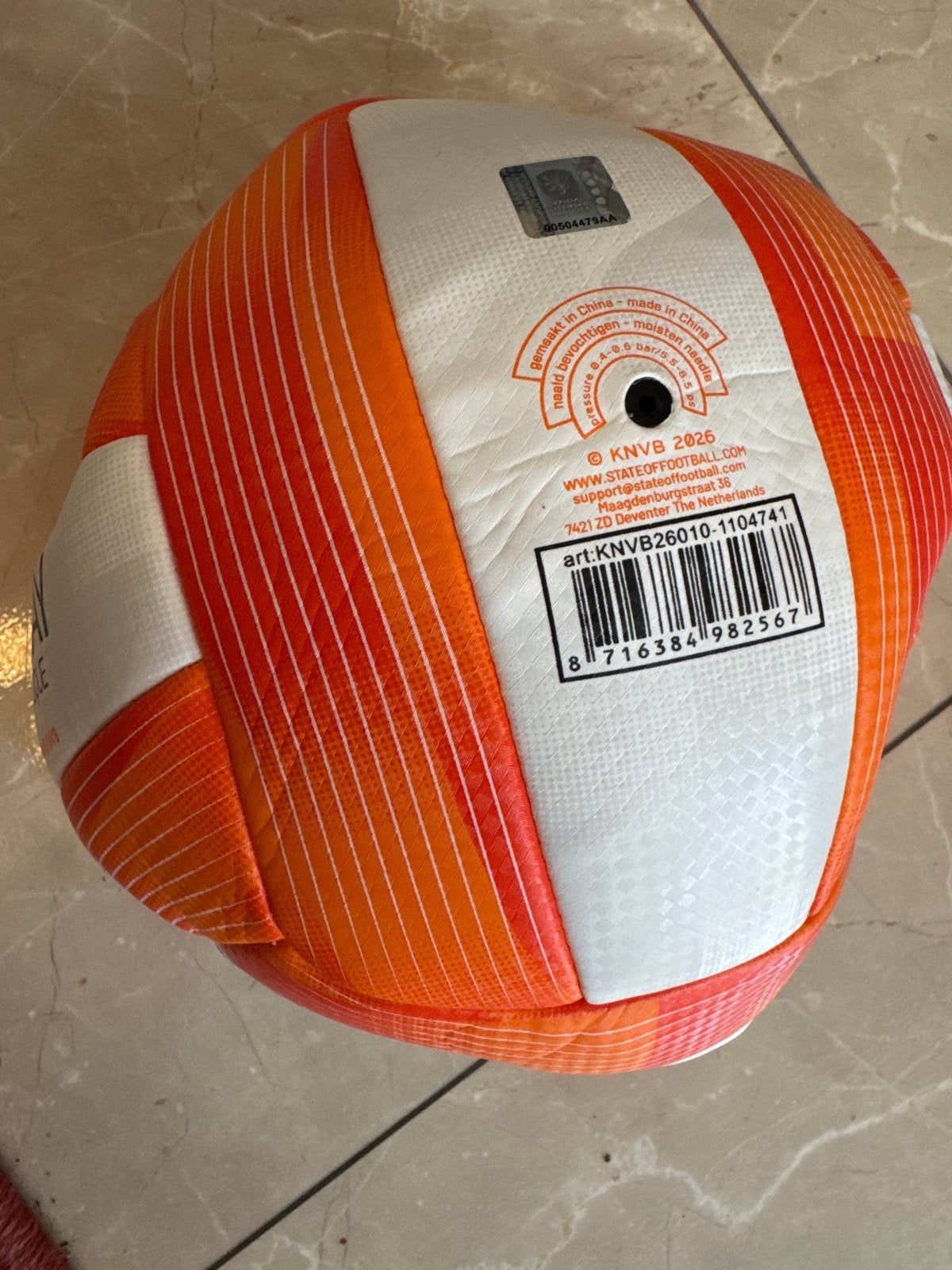 KNVB Oranje Voetbal - Nieuwstaat, Maat XS of kleiner, Ophalen of Verzenden, Nieuw, Bal