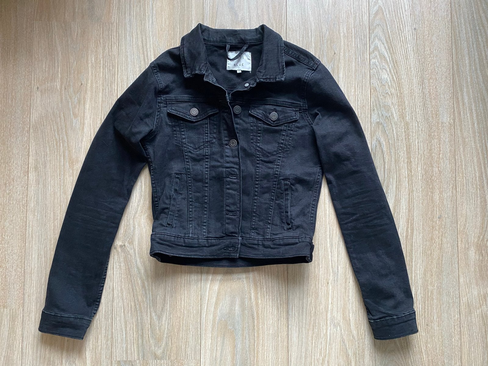 Spijkerjasje van The Sting, maat XS, Ophalen of Verzenden, Zo goed als nieuw, Maat 34 (XS) of kleiner, Zwart