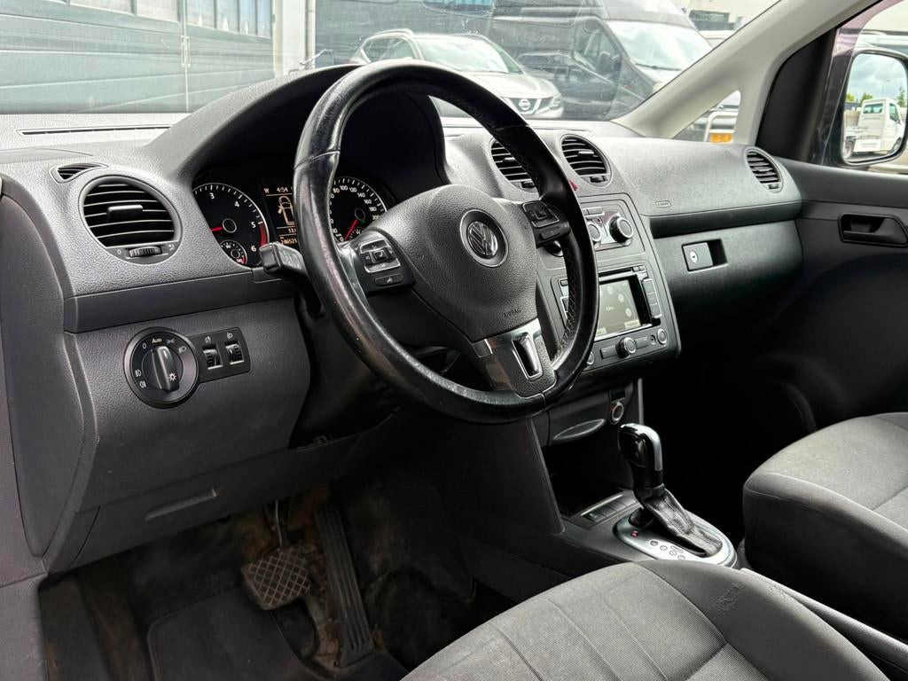 Volkswagen Caddy 1.6TDI 102pk Autom. Navi Airco Cruise, Auto's, Euro 5, Stof, Gebruikt, 4 cilinders