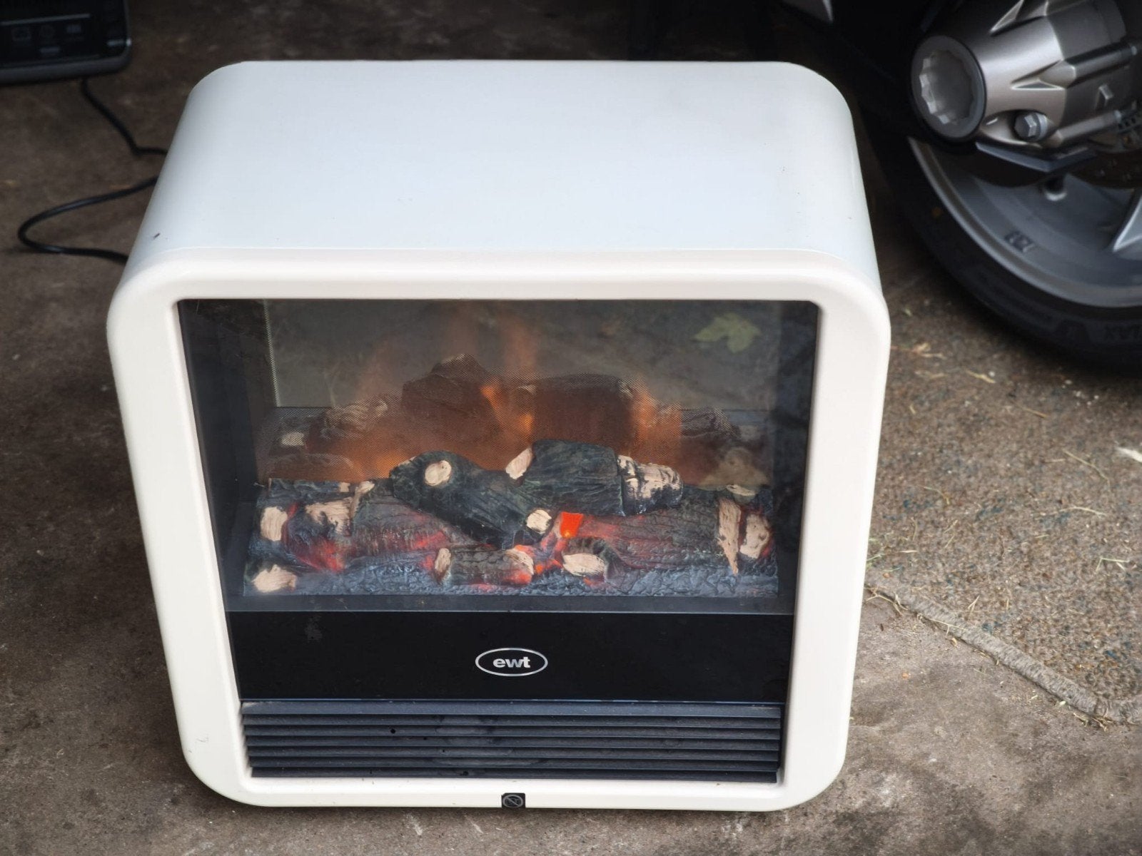 EWT Optiflame CUB20 elektrische haard, Huis en Inrichting, Ophalen, Zo goed als nieuw, Vrijstaande haard, Elektrische haard