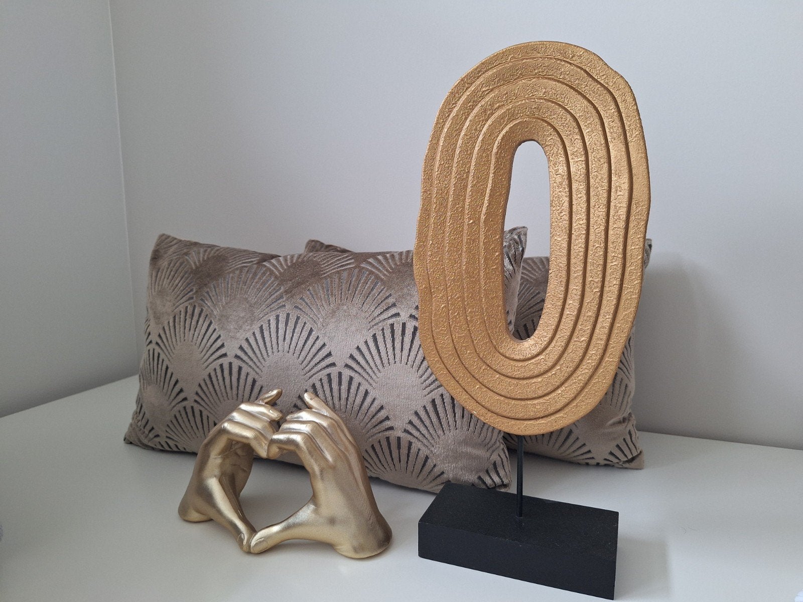 Diverse woonaccessoires goud/brons, Huis en Inrichting, Woonaccessoires | Overige, Ophalen, Zo goed als nieuw, Textiel, Goud