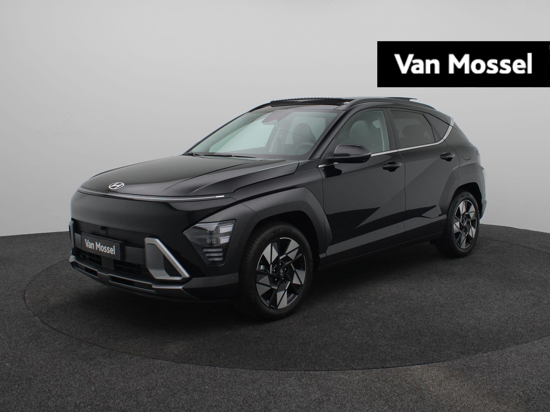Hyundai Kona 1.6 GDI HEV Premium Sky | Schuif/Kantel dak | S, Auto's, Dealer onderhouden, Zwart, Bedrijf, Nieuw