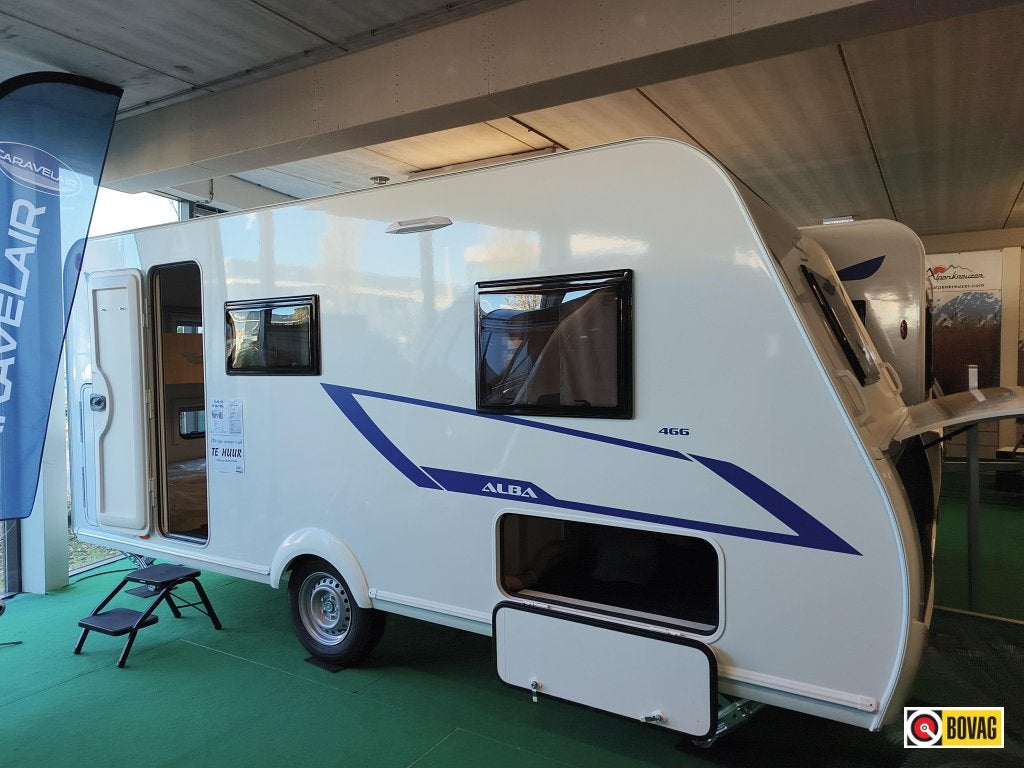 Caravelair Alba Family 466 EX HUUR JAAR 2026 VOORTENT, MOVER, Standaardzit, Dwarsbed, 5 tot 6 meter, Tot en met 6