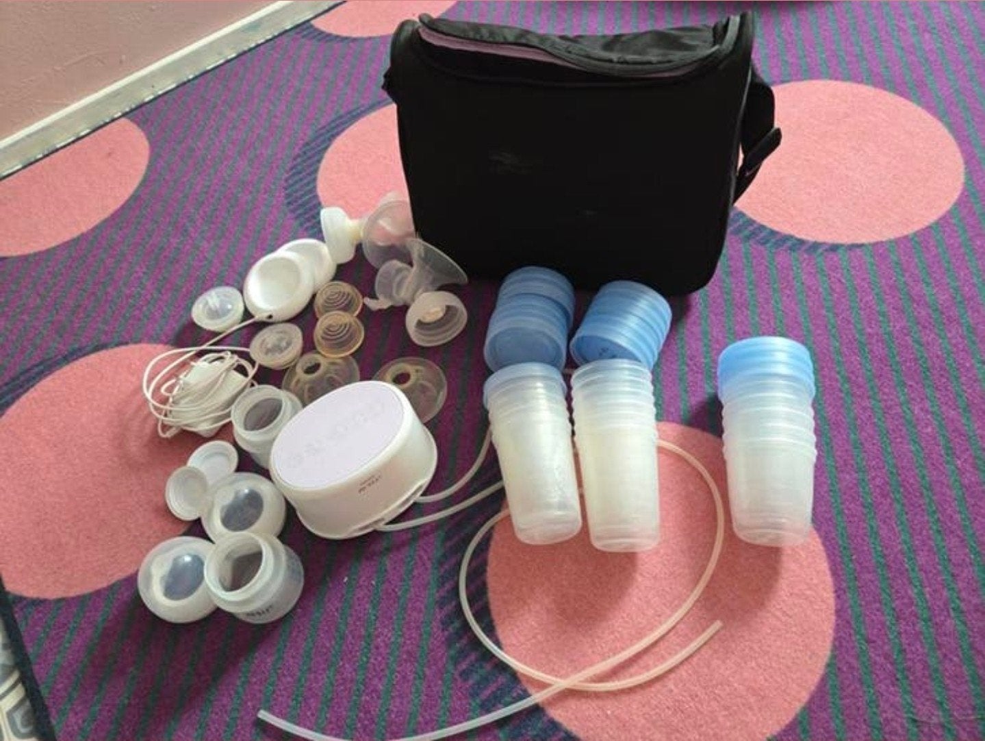 Philips avent electrische borstkolf met veel extras, Ophalen of Verzenden, Zo goed als nieuw