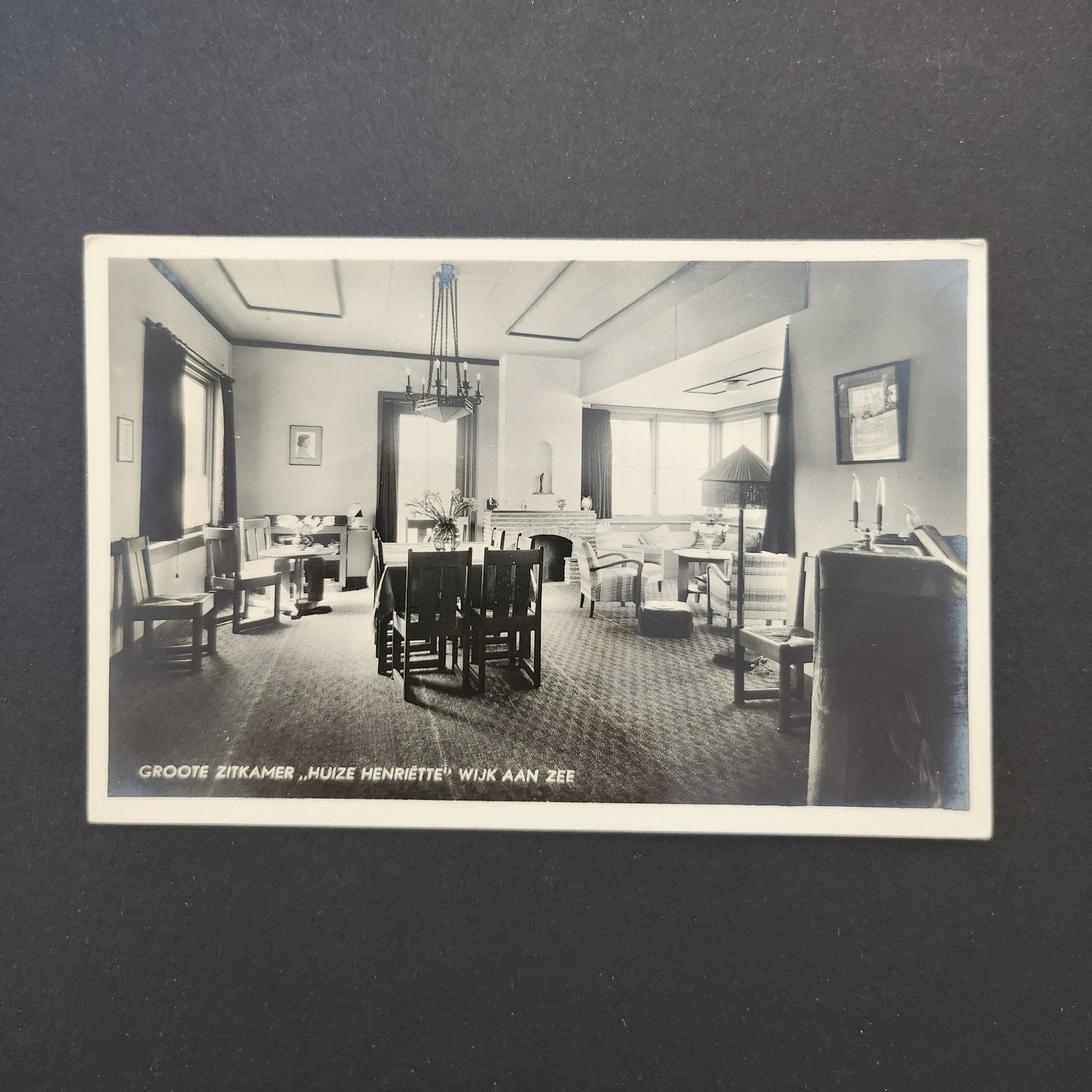 Kaart Grote Zitkamer Huize Henriëtte Wijk aan Zee 1938, Verzenden, 1920 tot 1940, Gelopen, Noord-Holland