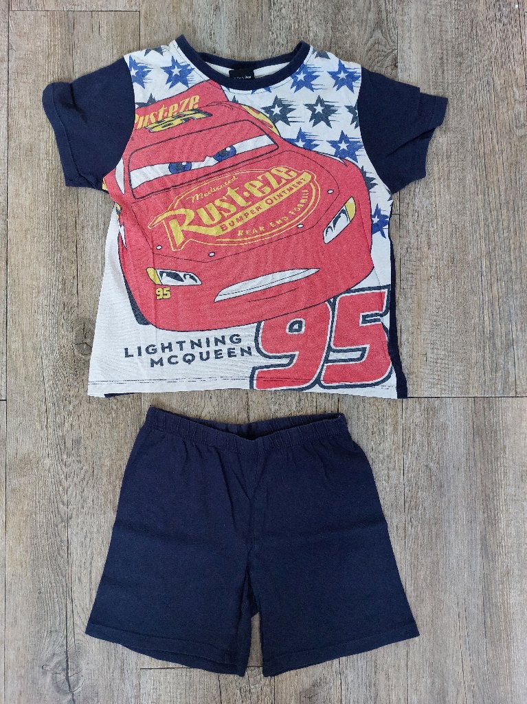 Shortama Cars maat 104/110, Kinderen en Baby's, Kinderkleding | Maat 104, Ophalen of Verzenden, Gebruikt, Jongen, Nacht- of Onderkleding