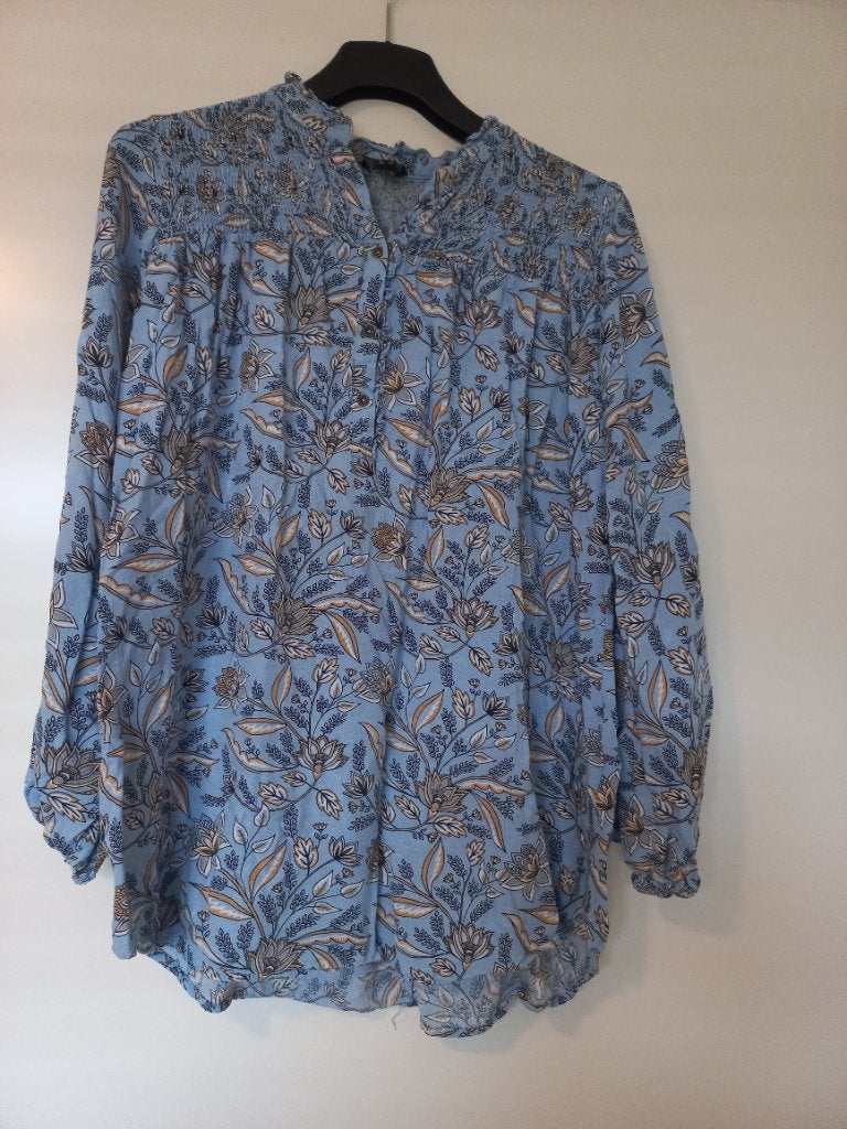 Dames blouse yesta, Ophalen of Verzenden, Zo goed als nieuw, Maat 46/48 (XL) of groter, Blauw