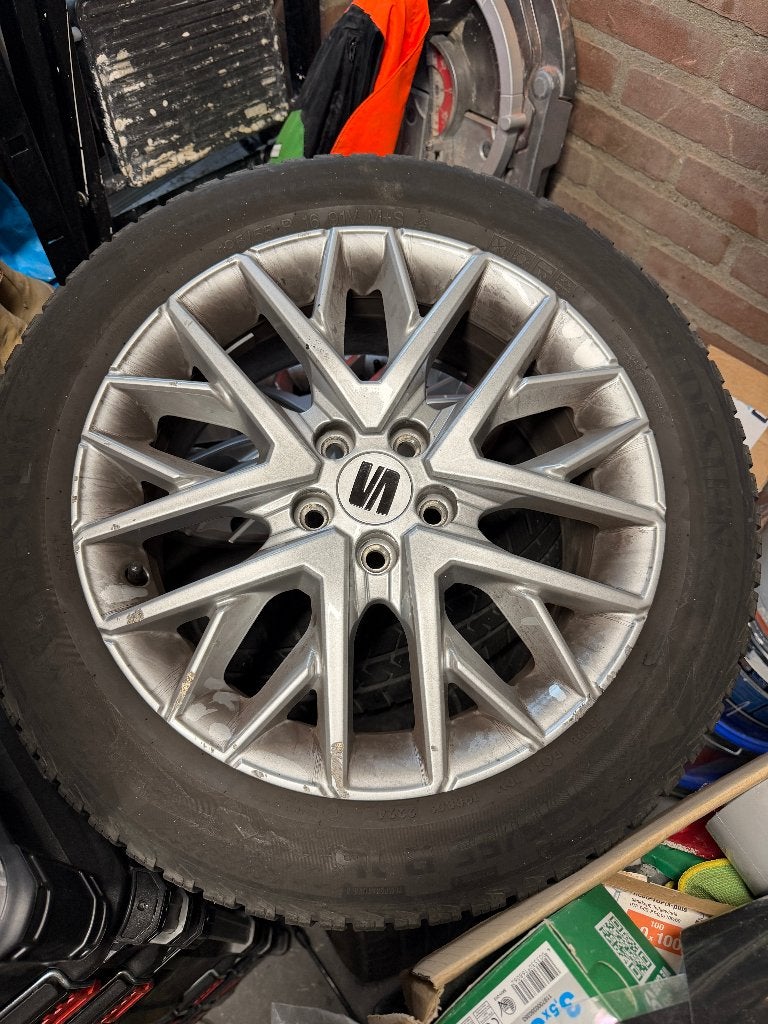 Seat ibiza velgen 195/55 R16, Ophalen, Gebruikt, 16 inch, Banden en Velgen