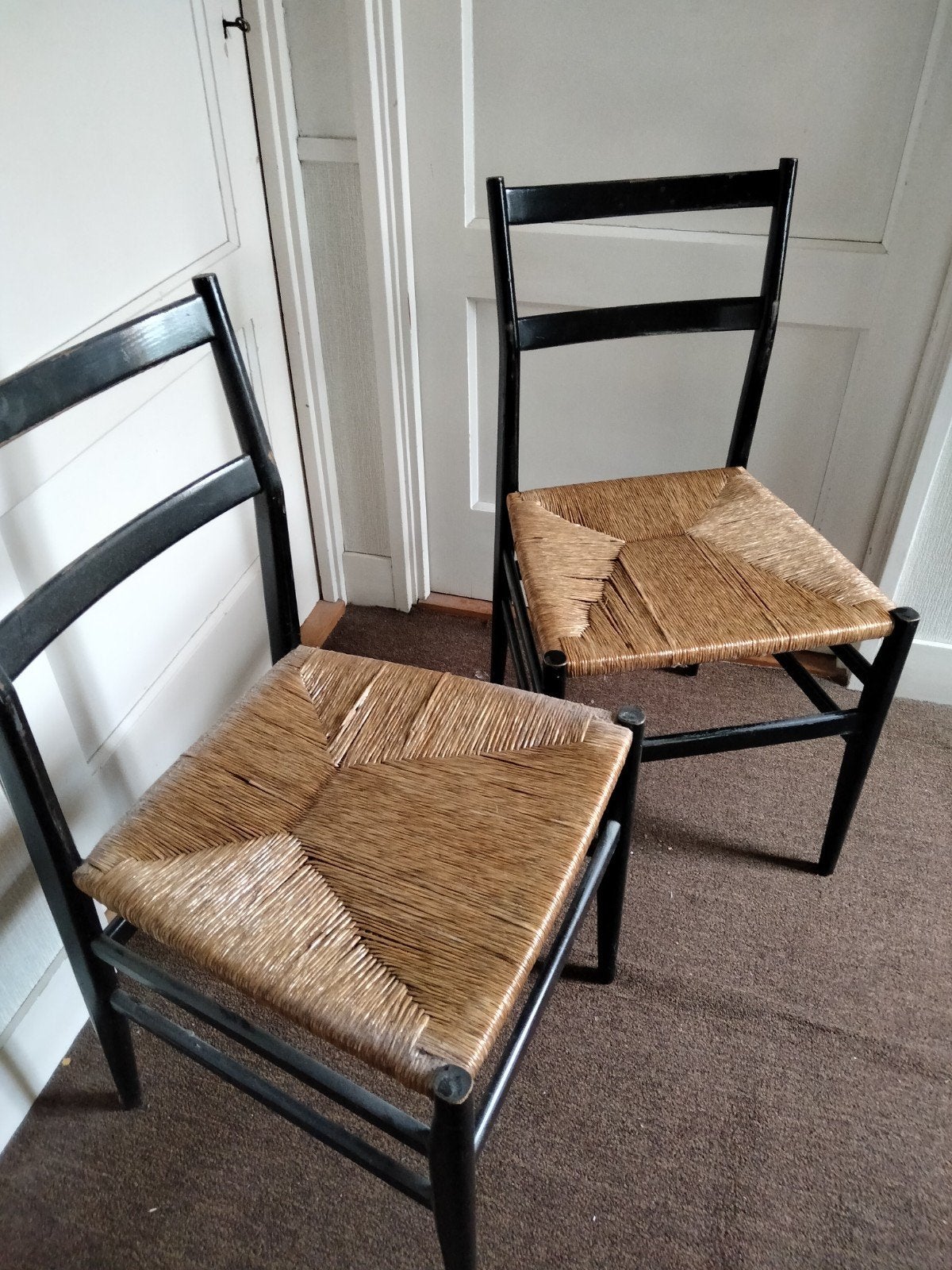 Set van 4 Cassina Leggera stoelen van Gio Ponti, Ophalen