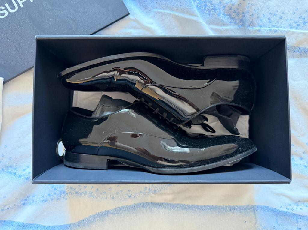 Lakschoenen smoking Suitsupply maat 44, Ophalen of Verzenden, Zo goed als nieuw, Zwart