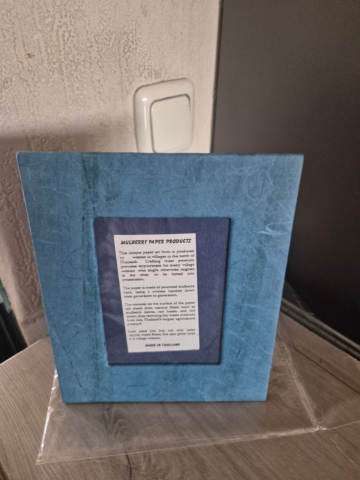Fotolijst, Blauw, Textiel, Nieuw, Ophalen of Verzenden