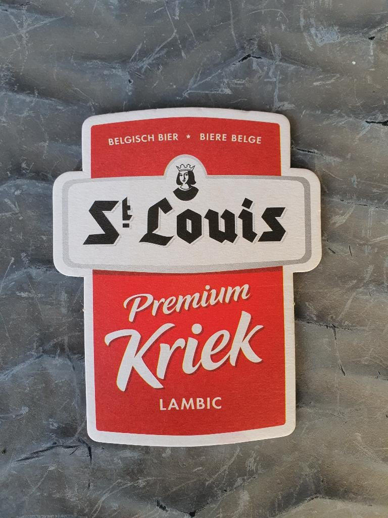 St. Louis Kriek Lambic bierviltjes set 10 stuks, Ophalen of Verzenden, Viltje(s), Overige merken