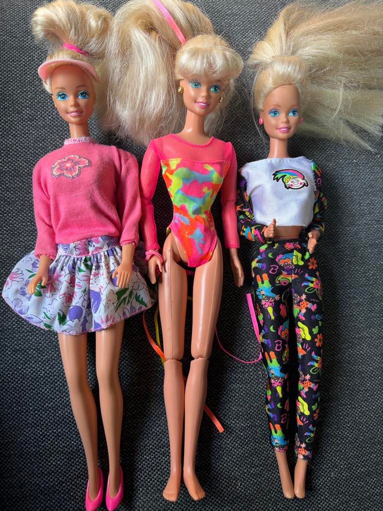 Drie originele Mattel Barbie poppen uit 1976, Ophalen of Verzenden, Gebruikt, Barbie
