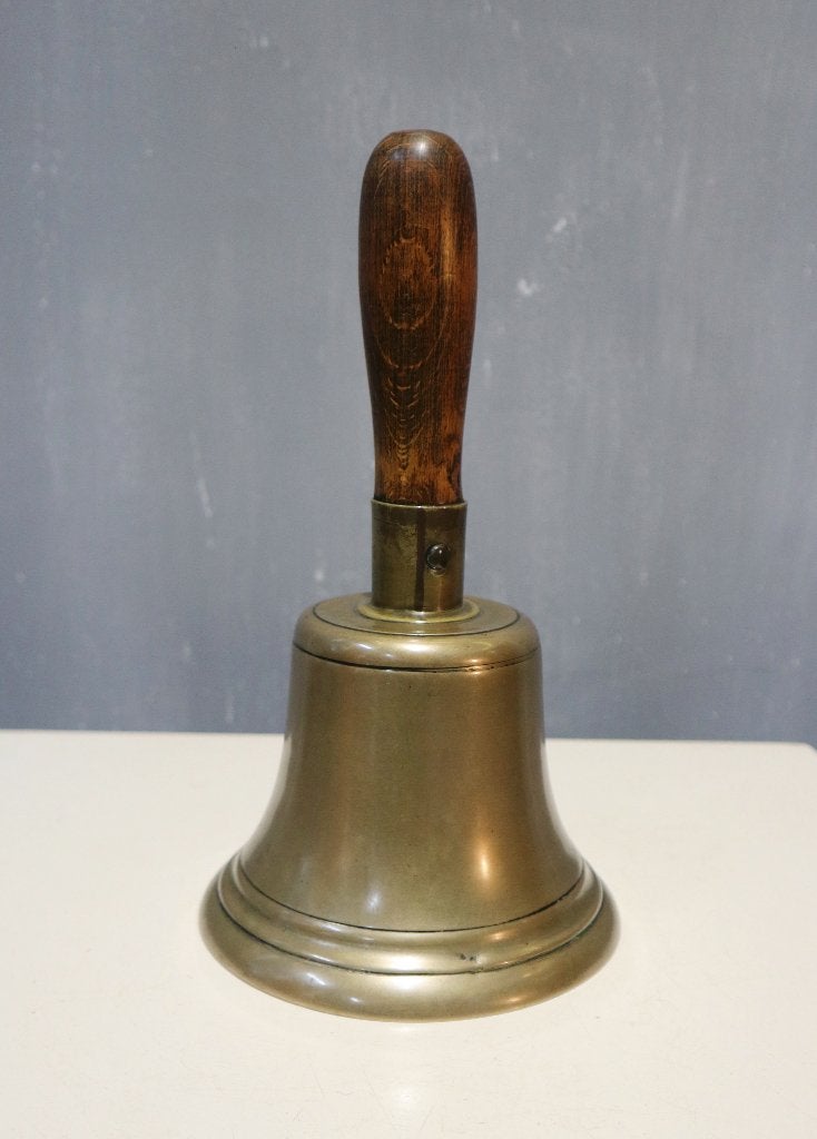 Antieke bronzen schoolbel, Antiek en Kunst, Ophalen of Verzenden
