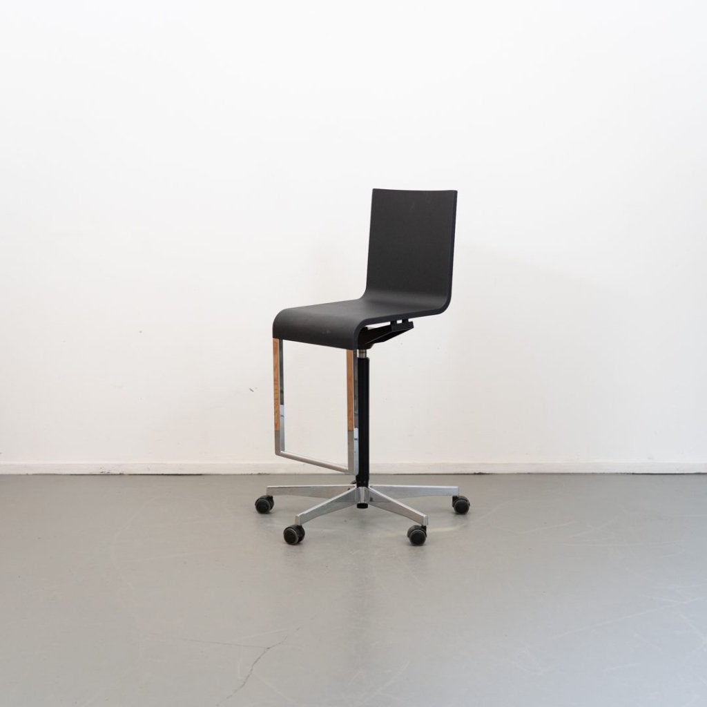 Vitra .04 Bureaustoel Zwart Kunststof - Chroom, Niet ingevuld, Zo goed als nieuw, Niet ingevuld, Niet ingevuld
