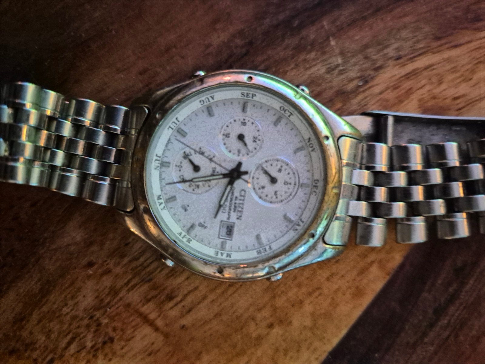 Citizen Heren Horloge - Nieuwe Batterij Nodig, Sieraden, Tassen en Uiterlijk, Horloges | Heren, Staal, Gebruikt, Staal, Ophalen of Verzenden