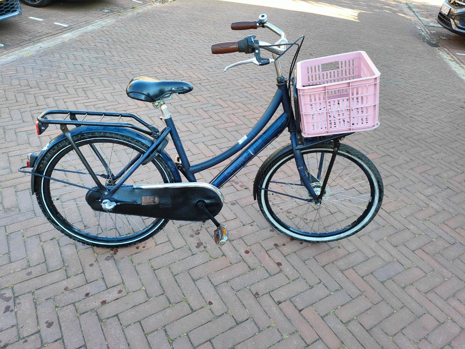 Cortina U4 transport fiets 24 inch met 3 versnelling, Terugtraprem, 24 inch, Cortina U4 transportfiets, Versnellingen