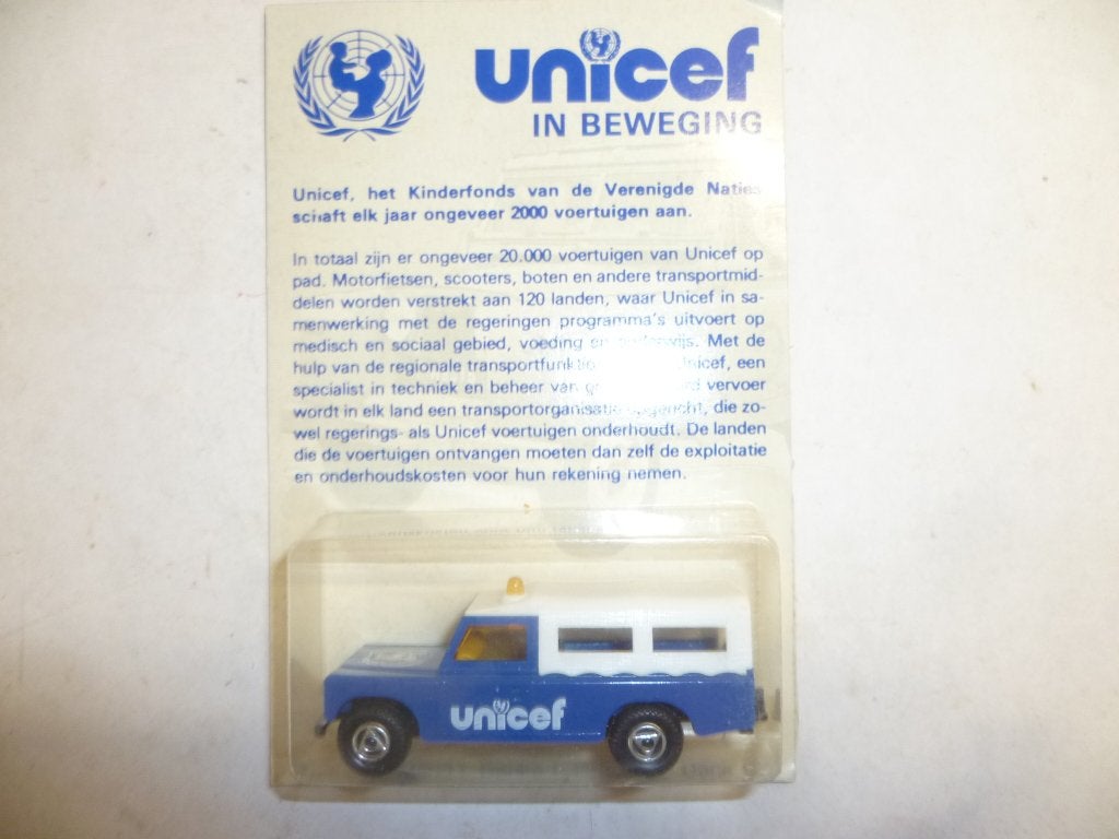 Efsi Holland 1978 Land Rover Unicef 1:63 modelauto, Hobby en Vrije tijd, Ophalen of Verzenden, Nieuw, Auto