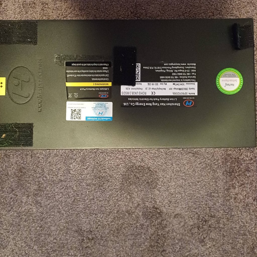 Accu 20ah lithium ion accu 60 volt, Ophalen, Gebruikt