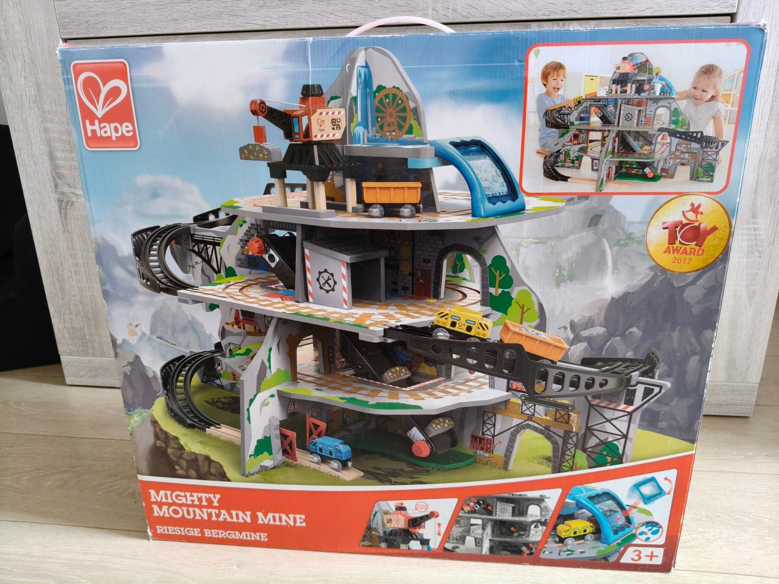 Hape Houten treinen mijn, Ophalen, Gebruikt