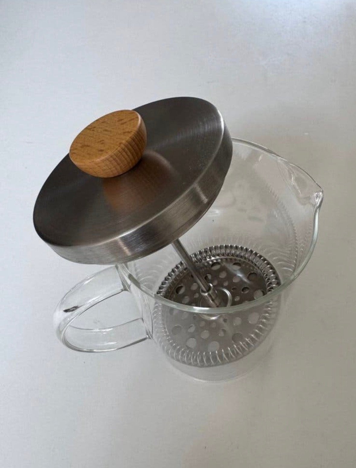 French Press voor koffie of thee, Ophalen of Verzenden, Zo goed als nieuw, Glas, Pot, Bus of Blik
