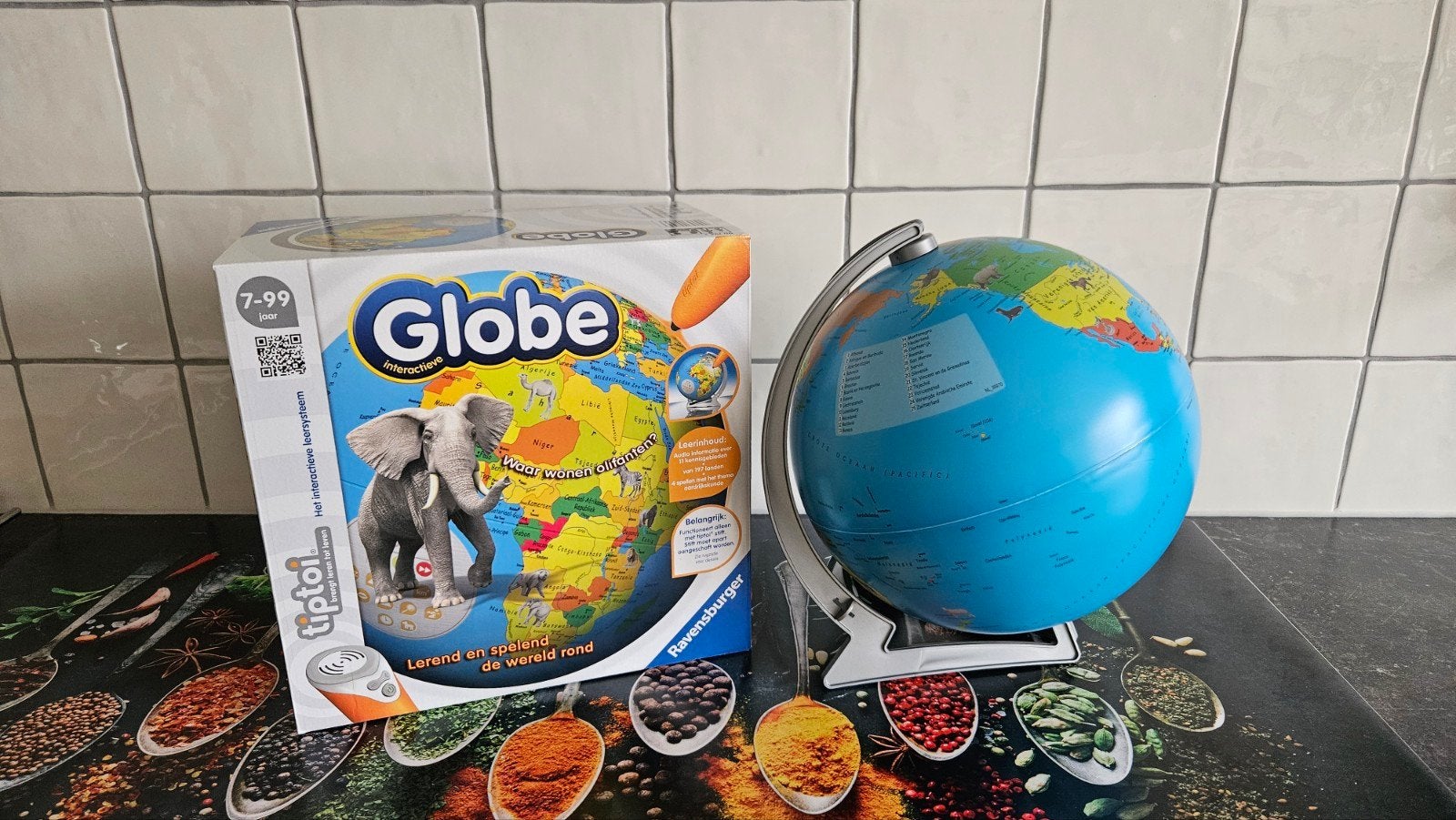 Tiptoi Wereldbol - Interactief en Educatief, Kinderen en Baby's, Speelgoed | Educatief en Creatief, Ophalen of Verzenden, Zo goed als nieuw
