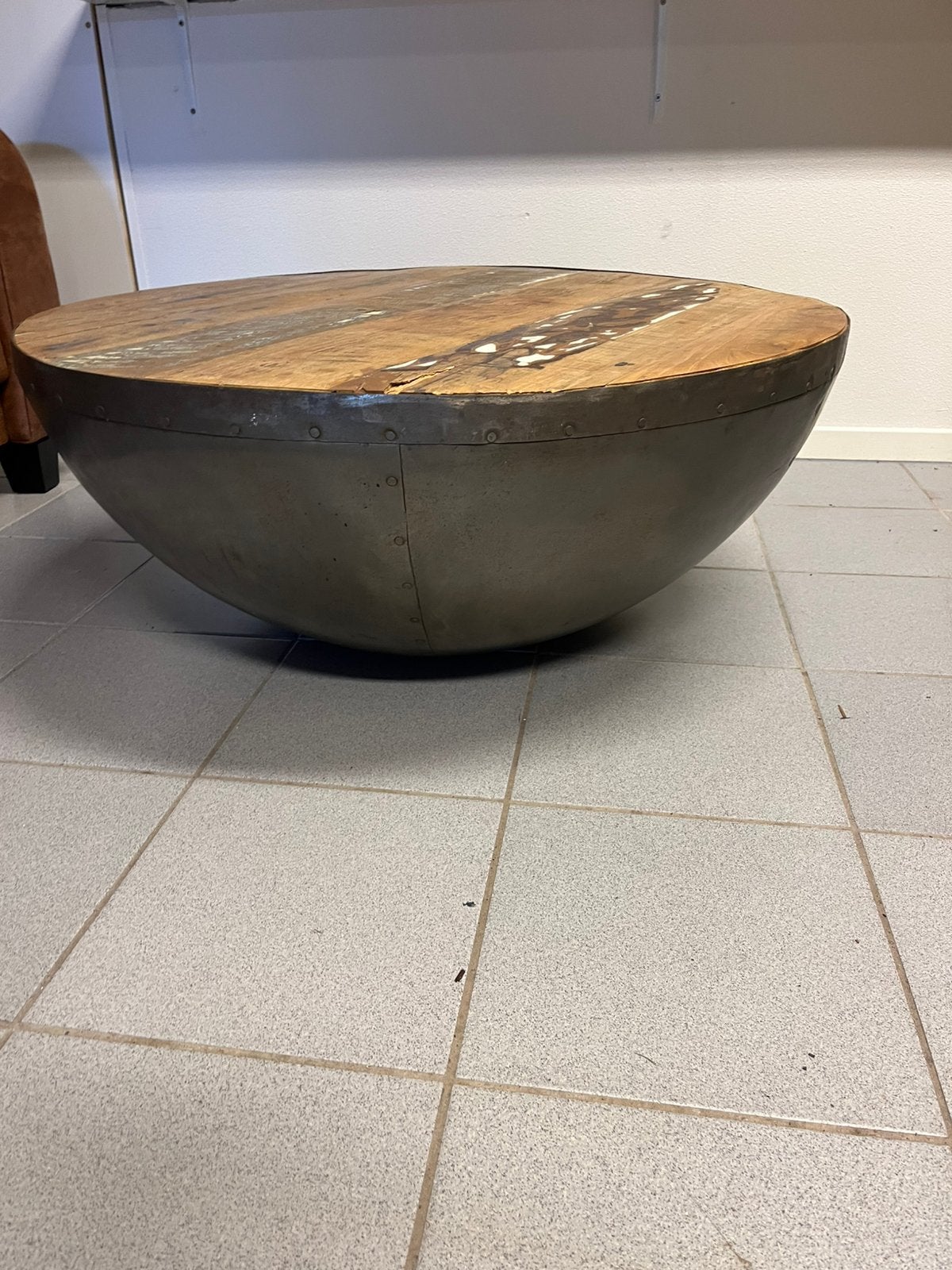 Partijhandel salontafel bijzettafel, Huis en Inrichting, Tafels | Bijzettafels, Minder dan 55 cm, Rond, Zo goed als nieuw, Ophalen