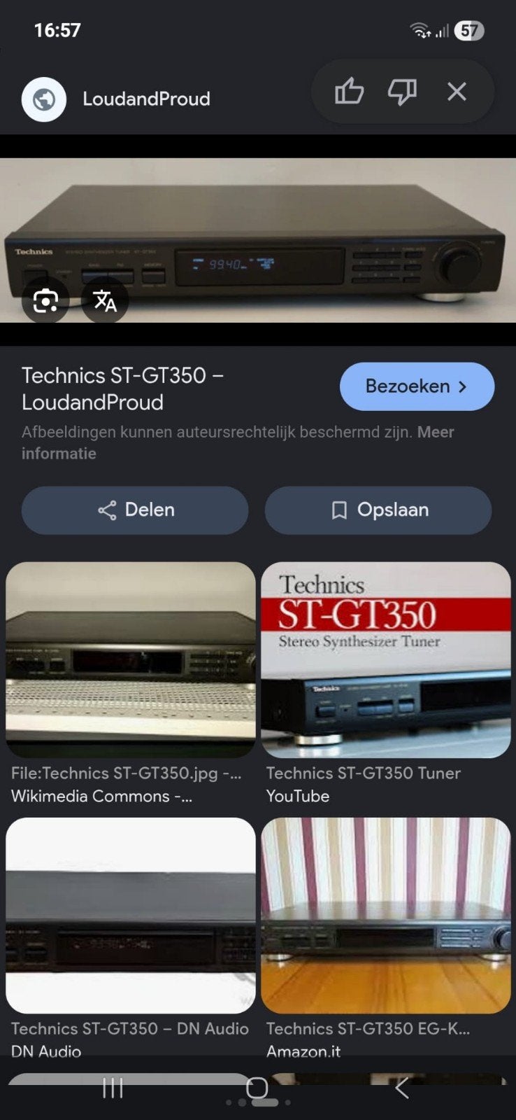 Technics synthesizer tuner, Ophalen of Verzenden, Gebruikt
