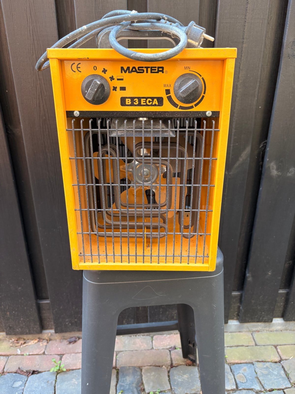 Master B3 ECA elektrische kachel 3kW, 30 tot 80 cm, Gebruikt, Kachel, Minder dan 60 cm