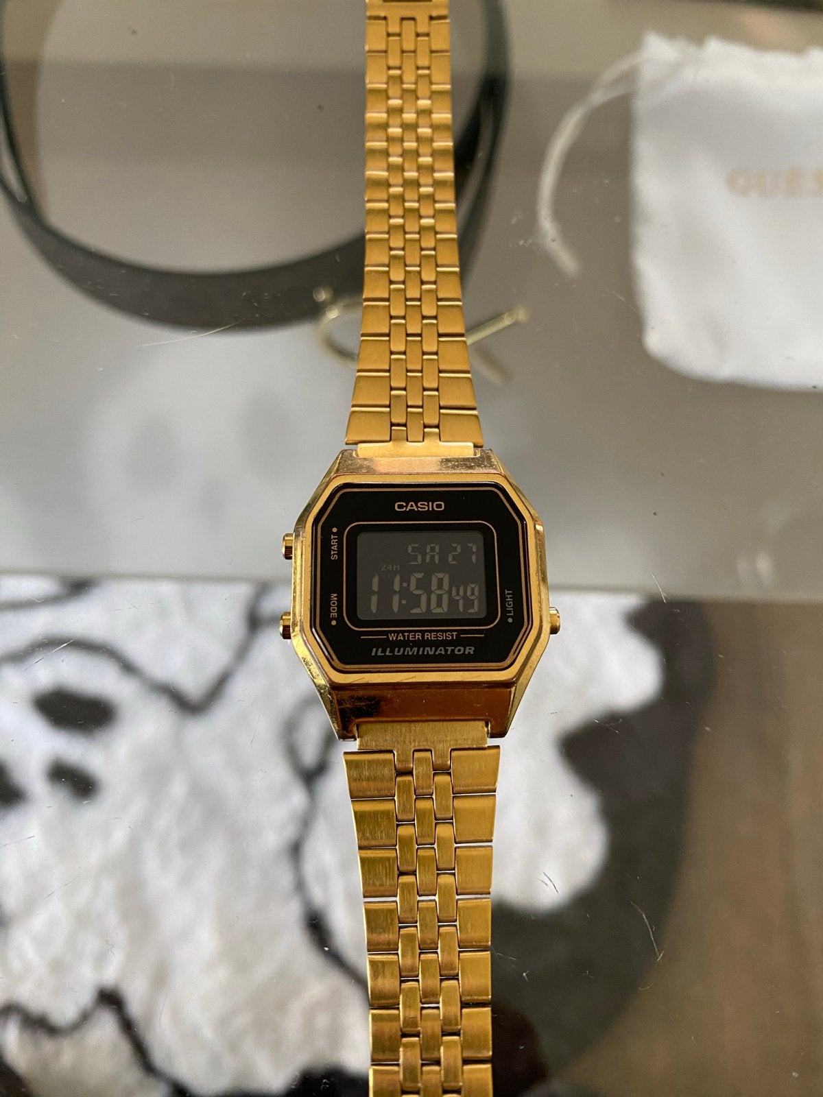 Gouden Casio horloge - Vintage look, Overige merken, Polshorloge, Ophalen of Verzenden, Zo goed als nieuw